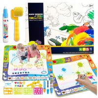 ZESTAW XXL MATA WODNA DO MALOWANIA RYSOWANIA 120x90 PIECZĄTKI FORMY PISAKI