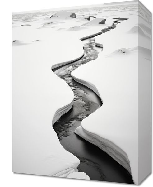 Obraz 30x40cm Szczeliny Mrozu zdjęcie 1