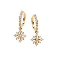 Srebrne kolczyki KDK6407Y - Cyrkonia