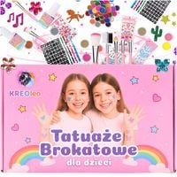 TATUAŻE BROKATOWE DLA DZIECI DUŻO SZABLONÓW 24 BROKATÓW PREZENT DLA