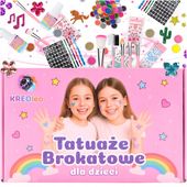 TATUAŻE BROKATOWE DLA DZIECI DUŻO SZABLONÓW 24 BROKATÓW PREZENT DLA