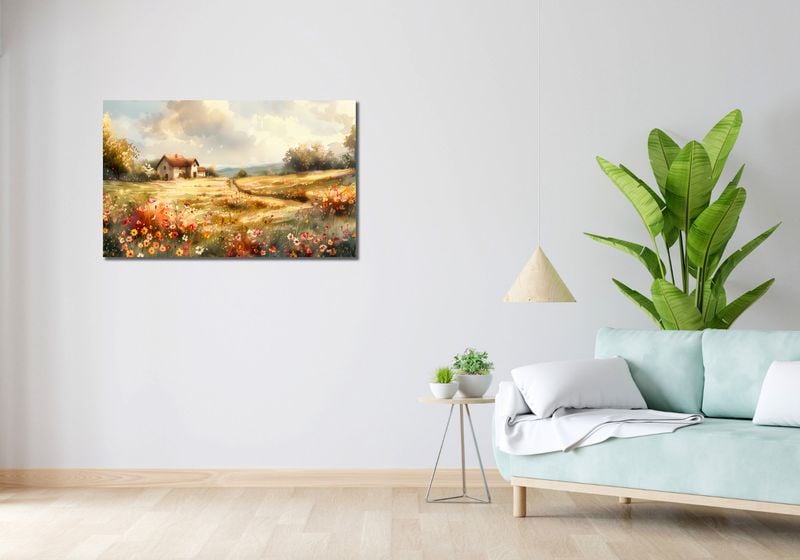 Obraz 100x60cm Sielski Domek zdjęcie 2