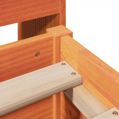 Łóżko bez materaca, woskowy brąz, 140x200 cm, drewno sosnowe na Arena.pl