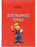 Stylowy kalendarz BUDOWLAŃCA A5 2026 TYGODNIOWY terminarz PREZENT