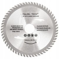 TARCZA CIĘCIA DREWNA NA SZLIFIERKĘ KĄTOWĄ WIDIA 125mm 22,2 60T ZĘBÓW