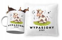 Dla Szefa Zestaw Poduszka + Kubek Na Prezent Z Nadrukiem Ze Zdjęciem