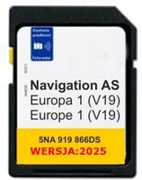 MAPA DISCOVERY MEDIA MIB2 EU 2024/25 CADDY TIGUAN PASSAT POLO RADARY V19 AS