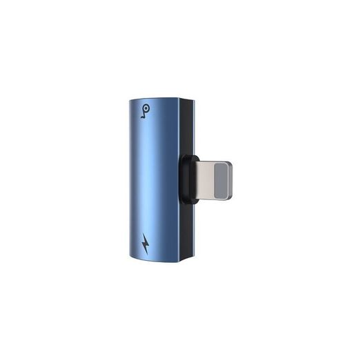 Adapter Audio Baseus L46 Lightning do 2x Lightning (niebieski) na Arena.pl