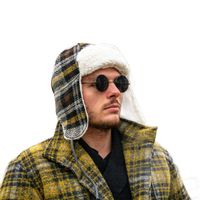 Ciepła czapka w stylu Aviator z nausznikami Size: 60-62cm