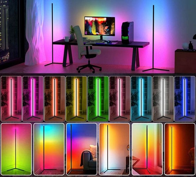 LAMPA NAROŻNA PODŁOGOWA STOJĄCA LED RGB PILOT APKA zdjęcie 6