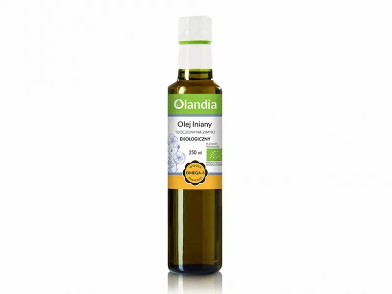 BIO Olej Lniany Olandia 250ml zdjęcie 1