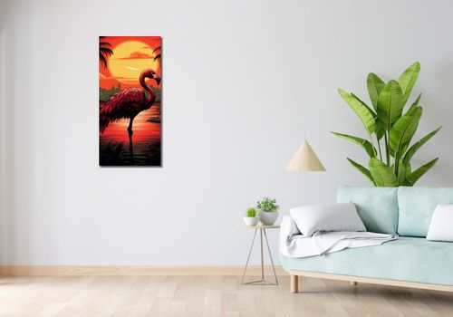 Obraz 40x90cm Flaming nad Wodą na Arena.pl