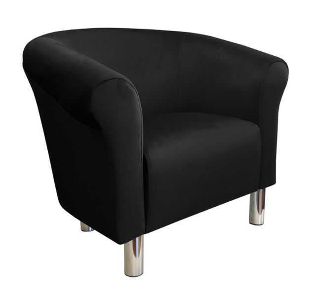 Fotel Milo MG19 nogi chrom czarny zdjęcie 1