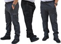 OCIEPLANE BOJÓWKI DRESOWE 4 KIESZENIE CZARNE GRAFIT roz. XL PROSTA