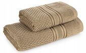 KOMPLET RĘCZNIKÓW KĄPIELOWYCH 100% BAWEŁNA RĘCZNIK 70x140 i 50x90