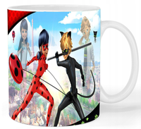 Kubek ceramiczny Biedronka i Czarny Kot - Miraculous