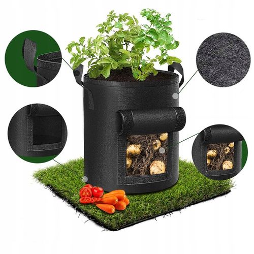 4x Torba Worek Filcowy Eko Do Sadzenia Uprawy Ziemniaków Doniczka 35x30cm na Arena.pl