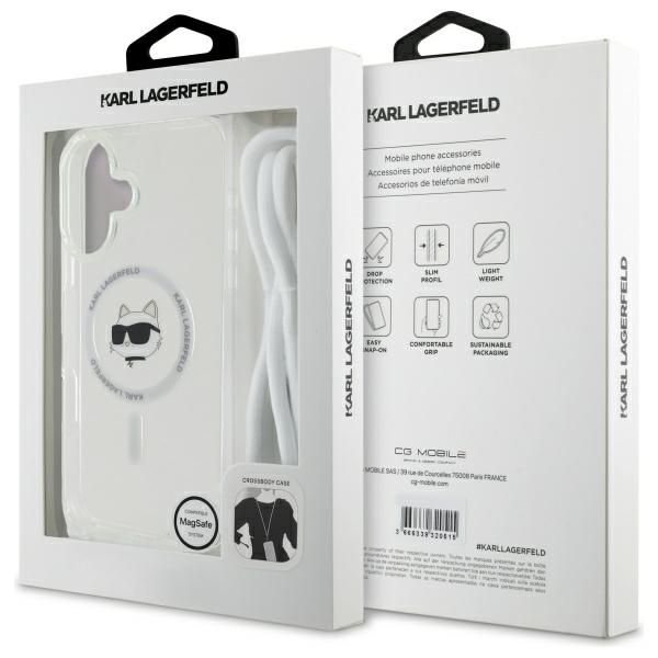 Etui Karl Lagerfeld do iPhone 16, Przezroczysty, MagSafe zdjęcie 7