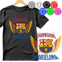 KOSZULKA DZIECIĘCA T-SHIRT - BARCELONA SPORT PIŁKA - S 122-128