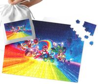PUZZLE - SUPER MARIO WZORY Z BAJEK I GIER PREZENT NA ŚWIĘTA 35el WORECZEK