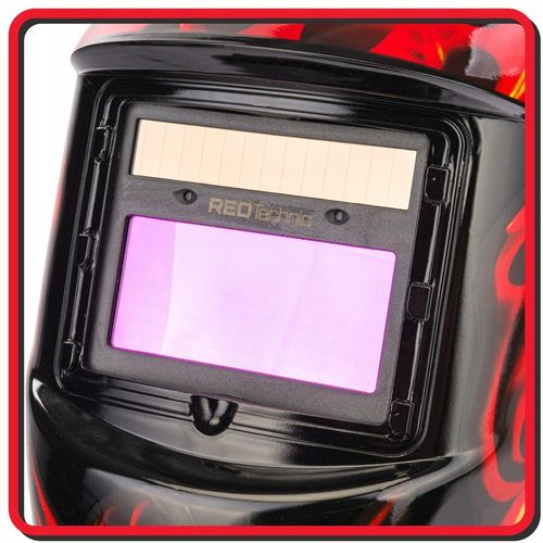 SAMOŚCIEMNIAJĄCA MASKA PRZYŁBICA SPAWALNICZA FILTR AUTOMATYCZNA RED TECHNIC na Arena.pl