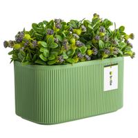 Doniczka osłonka ceramiczna Zielona 25,5 cm H13,5 cm Mat Nowoczesna Stylowa