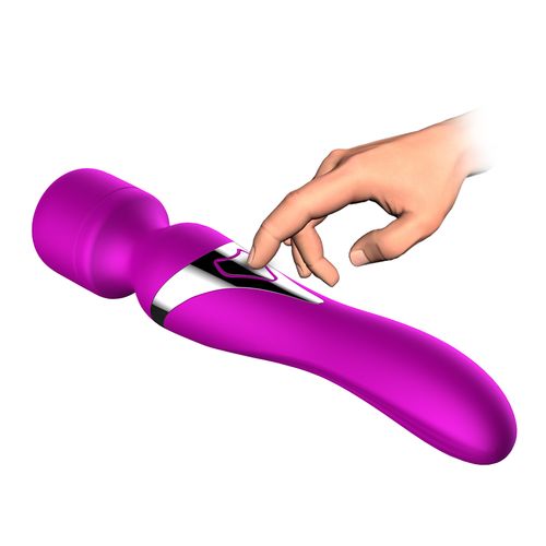 stymulator silicone dual massager usb 7+7 function purple na Arena.pl