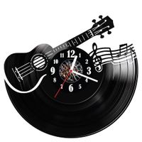 Zegar ścienny z płyty winylowej Gitara 385.14