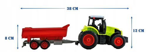 ZDALNIE STEROWANY TRAKTOR Z WYWROTKĄ ZABAWKA DLA DZIECI PREZENT AKUMULATOR na Arena.pl