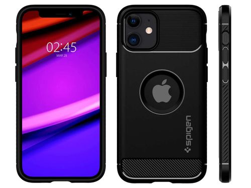 Etui Spigen Rugged Armor do Apple iPhone 12 Mini 5.4 Matte Black na Arena.pl