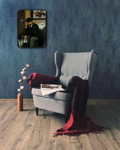 The Collector of Prints, Edgar Degas - obraz na płótnie 60x90 cm na Arena.pl