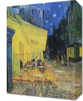 Obraz 30x40cm Café Terrace at Night, Van Gogh Vintage do Salonu