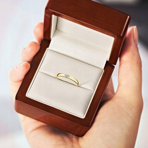 ZŁOTY PIERŚCIONEK ZARĘCZYNOWY 333 8K CYRKONIA r20 na Arena.pl