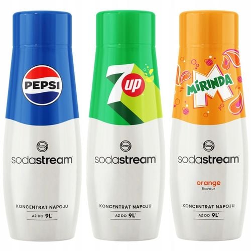 ZESTAW SYROP PEPSI + 7UP + MIRINDA SODASTREAM na Arena.pl