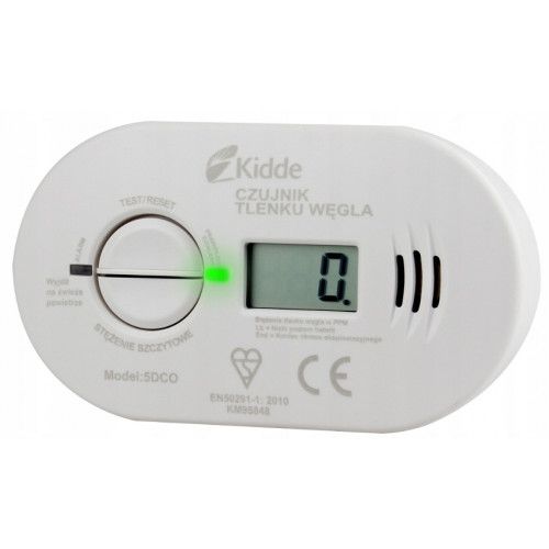 CZUJNIK CZADU TLENKU WĘGLA DETEKTOR KIDDE K5DCO zdjęcie 1