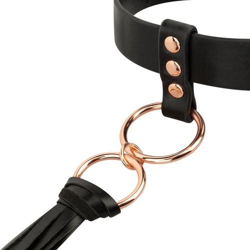rosy gold   collar with flogger   black na Arena.pl