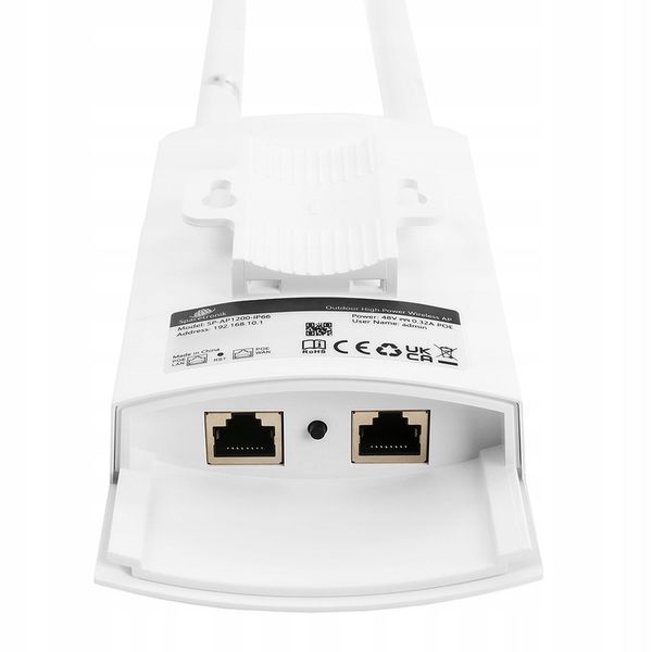 Zewnętrzny Access Point 300Mbps IP66 PoE 4w1 Punkt Dostępu Spacetronik zdjęcie 9