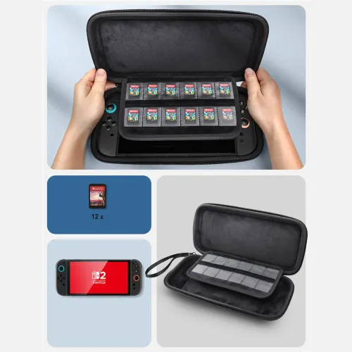 etui supcase carrying mini na nintendo switch 2 - czarne na Arena.pl