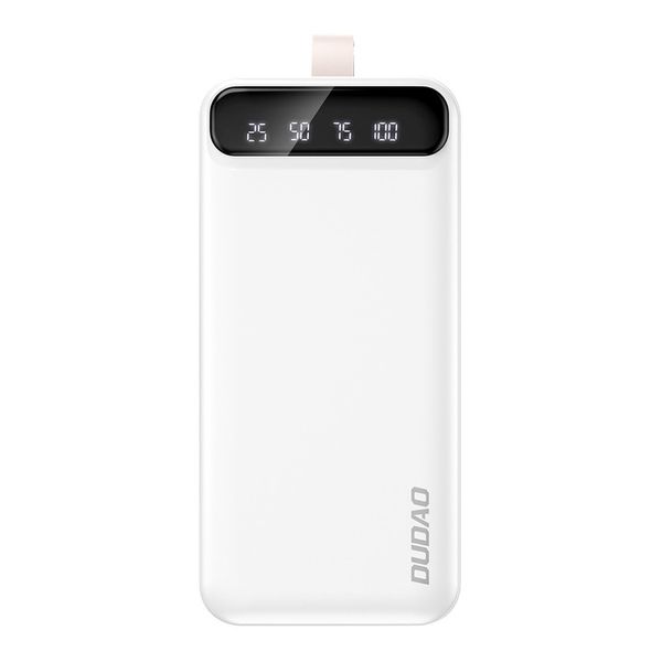 DUDAO DUŻY MOCNY POWERBANK 30000 mAh 2x USB / USB C Z LAMPKĄ LED zdjęcie 5