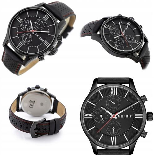ZEGAREK MĘSKI PAUL LORENS EXCLUSIVE +GRAWER CHRONOGRAF KOMPLET na Arena.pl