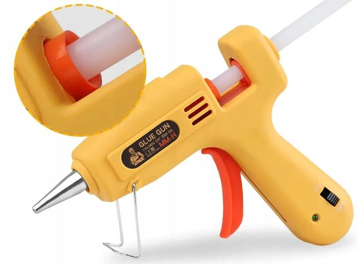 ZESTAW PISTOLET DO KLEJENIA NA GORĄCO + NÓŻ + KLEJ zdjęcie 4