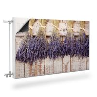 MATA Magnetyczna Grzejnika LAWENDA Kwiaty Natura 80cm x 60cm