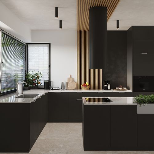 Plafon NERO 22,5 czarny/chrom na Arena.pl