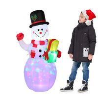 DMUCHANY BAŁWAN Bałwan PODŚWIETLANY NA ŚWIĘTA Boże Narodzenie 150cm Led