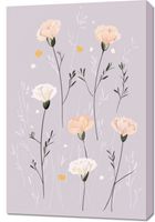 Obraz 60x90cm Wzory dla Dzieci, Dziewczynki Do Pokoju - Kwiaty