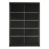 SZAFA PRZESUWNA Lino IV 120cm pojemna i duża - CZARNY