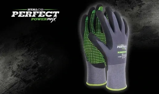 STALCO RĘKAWICE NITRILE FLEX DOTS rozm. 8 / 12PAR zdjęcie 5