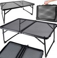 STOLIK SKŁADANY TURYSTYCZNY KEMPINGOWY STOLIK OGRODOWY BIWAKOWY ALUMINIOWY