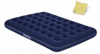 Materac Dmuchany Welurowy Dwuosobowy Łóżko Bestway 67002 191x137cm