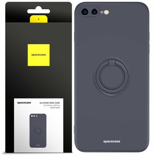 Spacecase Silicone Ring Iphone 7/8 Plus Black zdjęcie 1
